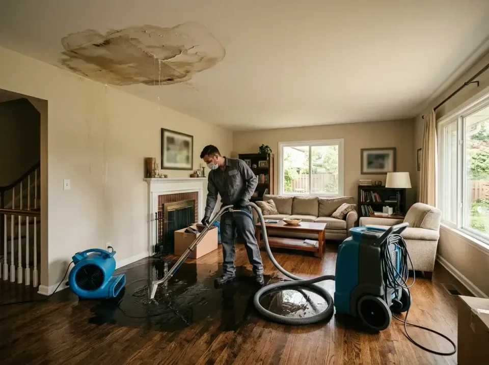 attic-pipe-burst-ceiling-drip-008 — frequently asked questions, Water Damage Restoration & Carpet Care in Scott AFB, IL